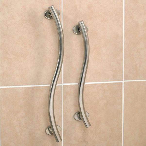Homecraft Polished Curved Stainless Steel Grab Rail Various Sizes