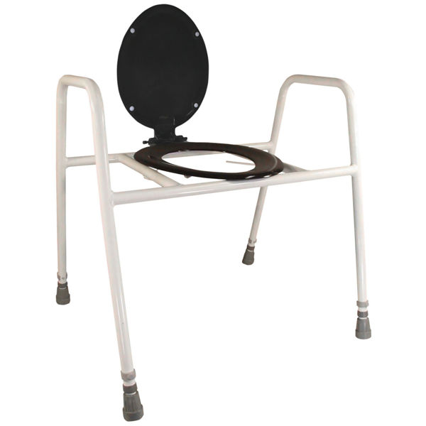 Aidapt Bariatric Solo Skandia Raised Toilet Frame with Seat and Lid VR215B